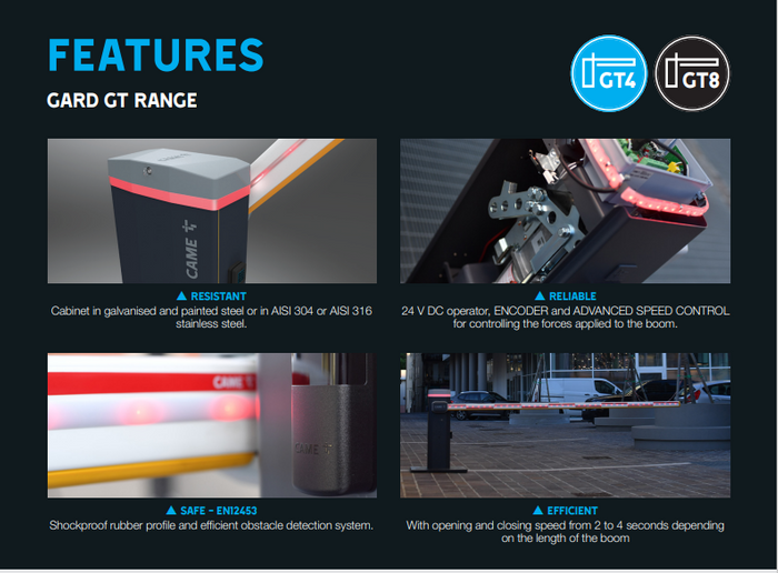 CAME Gard GT Barriers